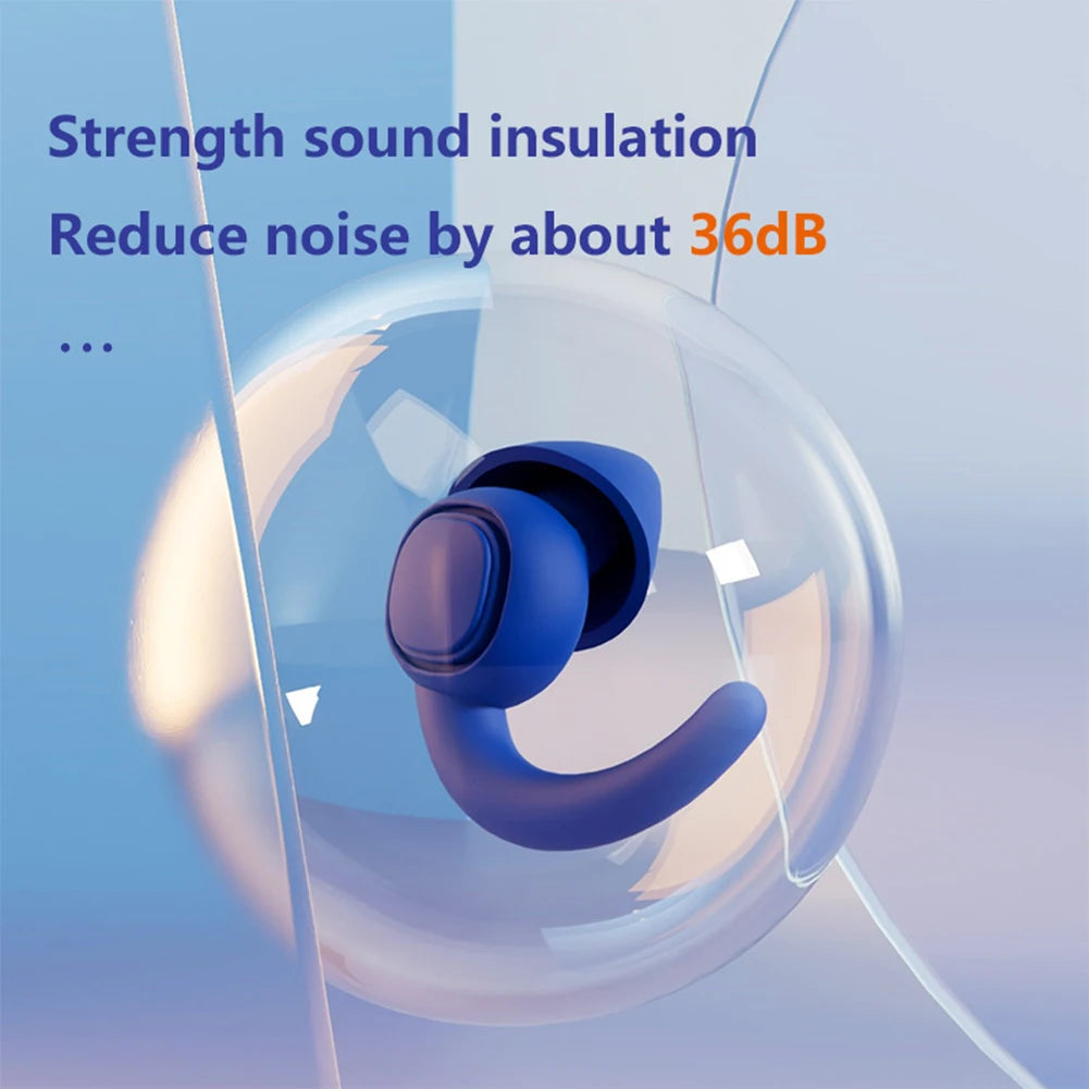 Silicone Sound Insulation Earplugs Soft Noise Reduction Earplug Washable Waterproof Swimming Plugs anti Snore Sleeping Earplugs