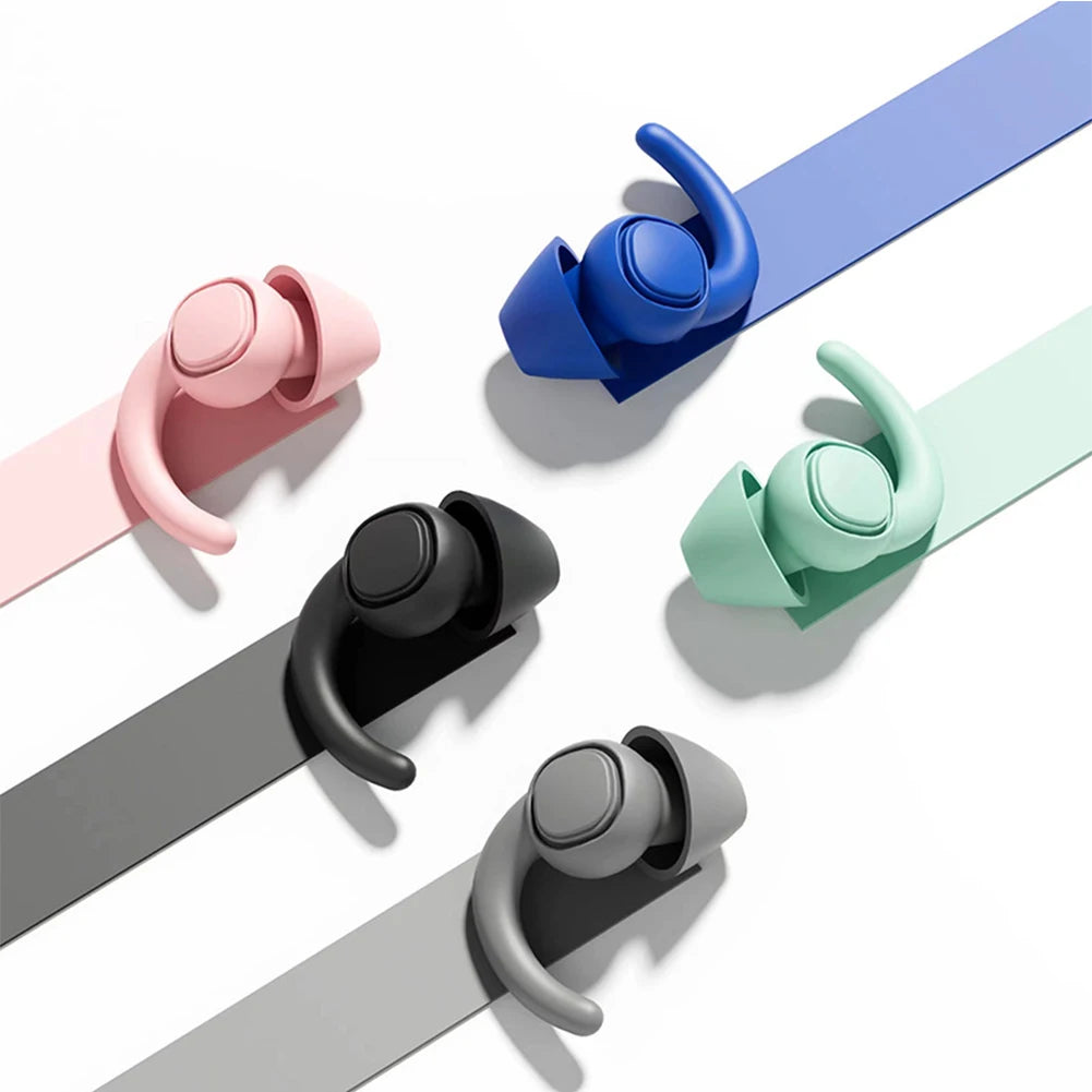 Silicone Sound Insulation Earplugs Soft Noise Reduction Earplug Washable Waterproof Swimming Plugs anti Snore Sleeping Earplugs