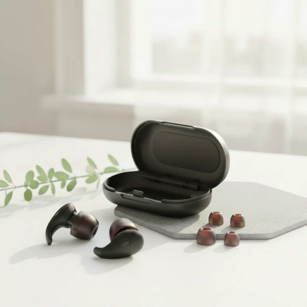 Auralis™ SoundFlow Pro | Reusable Noise-Filtering Earplugs for Sleep, Focus & Travel